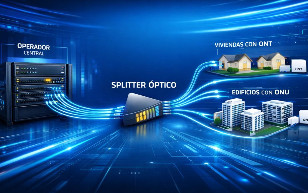 Qué es PON: guía completa sobre Passive Optical Network, cómo funciona, tipos, ventajas y aplicaciones